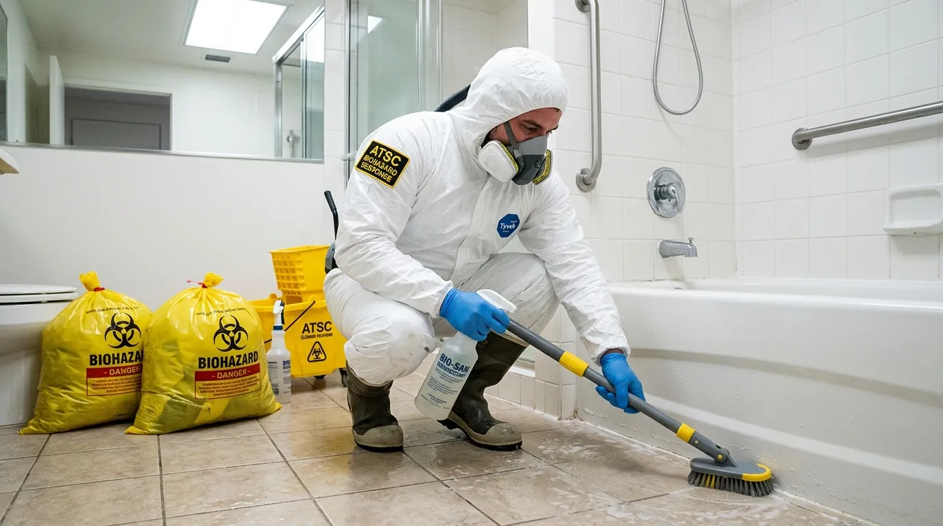 Decontamination equipment deployed for Blood Cleanup in Redondo Beach